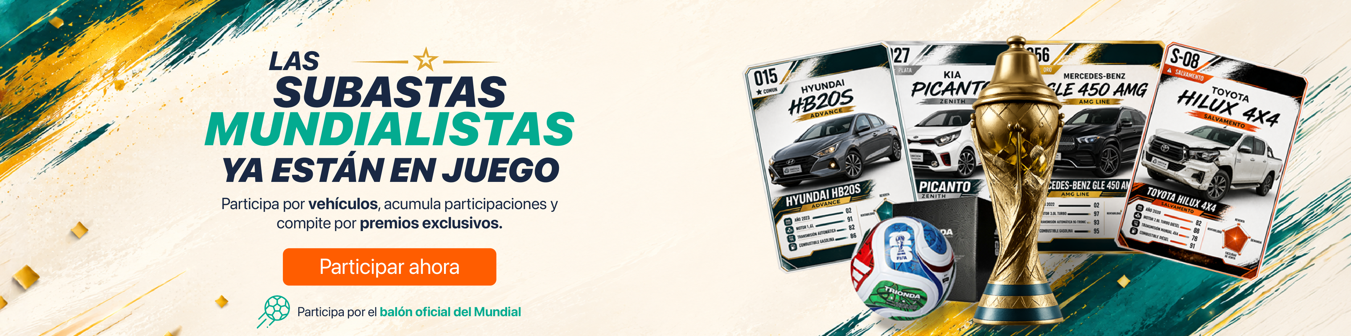 Participa en la subasta Mundialista 